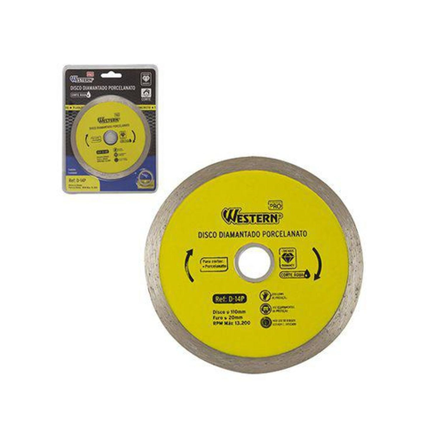 Disco Serra Circular Diamantado Para Porcelanato 11cm De Ø Com Anel -