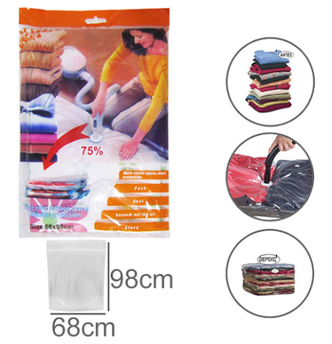 Saco A Vacuo P/ Guardar Roupas Toalha 9525207