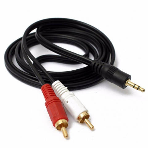 Cabo Coaxial Auxiliar 3.5 2rca P 2rca 1.5mt Crs0005 9412707