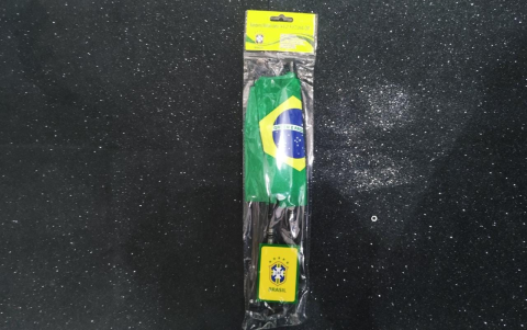 bandeira do brasil tecido para moto 14x21cm 1un
