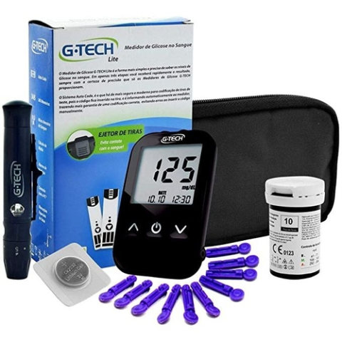 Kit Medidor Glicose G-tech Sem Tiras (promoção)