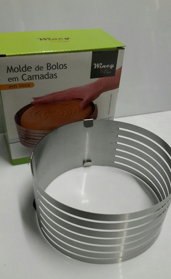 Molde Forma De Bolos Em Camadas Em Inox Wincy Ixb03041