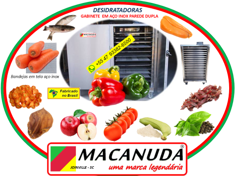 DESIDRATAÇÃO DE PIMENTAS, EQUIPAMENTO EM AÇO INOX MACANUDA